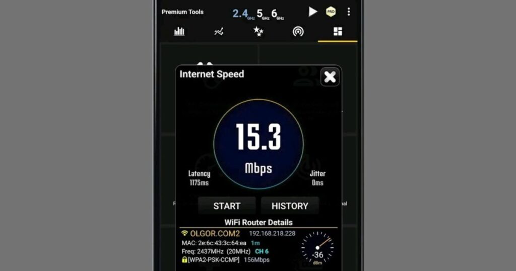 Wi-fi-Analyzer-Android-app-speed-test