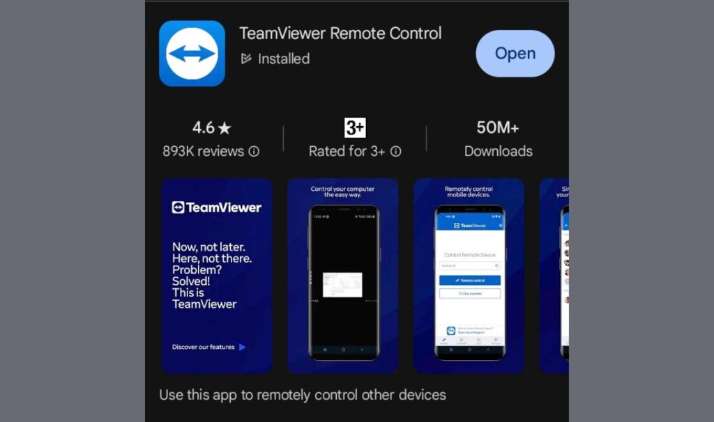 teamviewer-android-app-download Google PlayStore