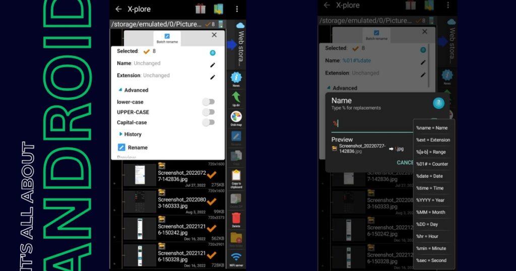 X-plore-file manager-batch-Rename