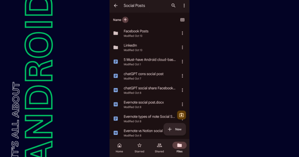 Google Docs Drive folders management